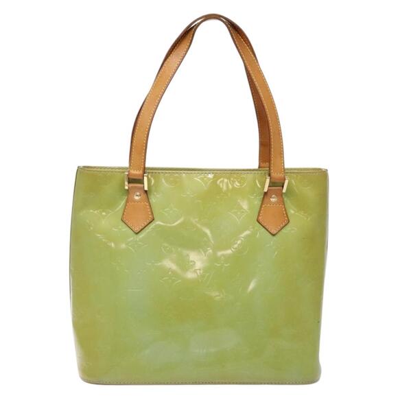 LOUIS VUITTON Monogram Vernis Houston Hand Bag Baby Blue M91005 - Picture 2 of 13